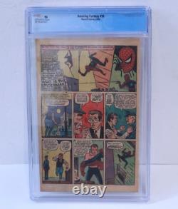 'Étonnante Fantaisie #15 Origine et 1ère App. Spider-Man Stan Lee Marvel 1962 CGC PG 5'