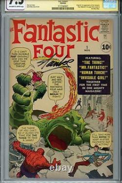 Fantastic Four #1 Cgc 7.5 Ss Signé Stan Lee