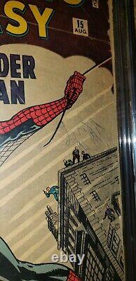 Fantastique Incroyable 15 Cgc Noté 1.8 Stan Lee Spider-man Origine 1962