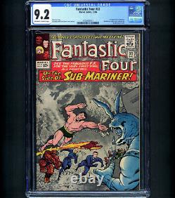 Fantastique Quatre #33 Ccg 9.2 1st Attuma Namor Jack Kirby Cvr Stan Lee Rare Mcu Key