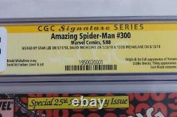 Fantastique Spider-man #300 Cgc 6.5 (marvel) Signé Stan Lee, Mcfarlane, Michelinie