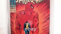 Fantastique Spider-man #50 Cgc 5.5 Signé Par Stan Lee Coa1967 Marvelold Label