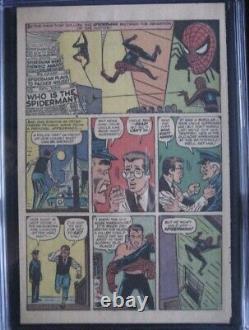 Fantastique incroyable #15 Origine & 1ère apparition Spider-Man Stan Lee Marvel 1962 CGC PG 5