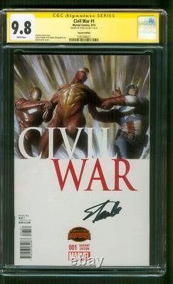 Guerre Civile 1 Cgc Ss 9.8 Stan Lee Variant Ed Avengers Guerre 9/15