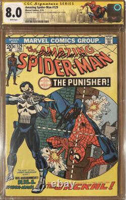 Incroyable Spider-Man #129 CGC 8.0 1ère App Punisher 1974 Stan Lee & Romita SS
