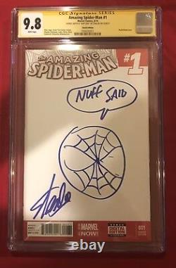 Incroyable Spider-Man #1 CGC 9.8 Esquisse & Signé par Stan Lee pour son 95ème Anniversaire