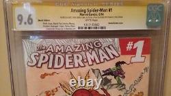Incroyable Spider-man #1 Cgc 9,6 Ss Stan Leesign & Sketch Jones Lugo Goblin