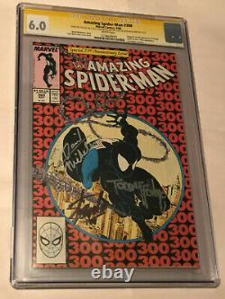 Incroyable Spider-man #300 Cgc Ss Signé X3 Par Stan Lee, Todd Mcfarlane+michelinie
