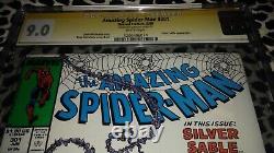 Incroyable Spider-man #301 Stan Lee Signé Cgc 9.0 Livre De Comics Clés Todd Mcfarlane