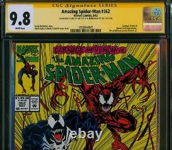Incroyable Spider-man #362? Cgc 9.8 Newstand Signed Stan Lee + Bagley? Carnage