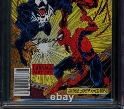 Incroyable Spider-man #362? Cgc 9.8 Newstand Signed Stan Lee + Bagley? Carnage