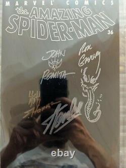 Incroyable Spider-man #36 9.8 Cgc Blank Stan Lee Signé Sketch John Romita Scott