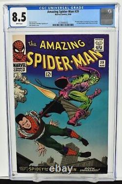 Incroyable Spider-man #39 (1966) Cgc Classé 8,5 John Romita Couverture Stan Lee Marvel