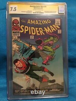 Incroyable Spider-man #39 Cgc 7.5 Ss Stan Lee