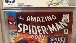 Incroyable Spider-man #40 Cgc 8.5 Ss Stan Lee Art/cover Romita Green Goblin 39