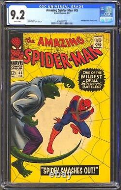 Incroyable Spider-man #45 Cgc 9,2 Wp Nm- Lizard Couverture