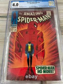 Incroyable Spider-man #50 Cgc 4.0 1er Kingpin! Stan Lee Romita
