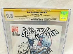 Incroyable Spider-man? #606 Ccg 9,8 B&w Lbcc Exclusive? Signé Stan Lee Campbell