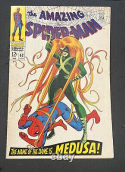 Incroyable Spider-man #62? (1968) - Couverture Classique Romita Medusa Stan Lee
