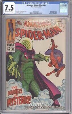 Incroyable Spider-man #66 Cgc 7.5 Mysterio Couverture Stan Lee John Romita Sr. Art