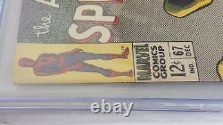 Incroyable Spider-man #67 Mysterio Apparence Pgx 9.0 Vf/nm Pas Cgc