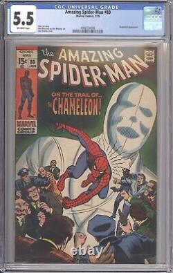 Incroyable Spider-man #80 Cgc 5.5 Chameleon Stan Lee John Romita Cover Art