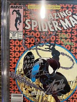 Incroyable Spiderman #300 Cgc 9.6 Signé Par Stan Lee, Mcfarlane, Micheline