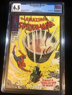 Incroyable Spiderman #61 (1968) Premier Gwen Stacy Cover. Cgc 6.5