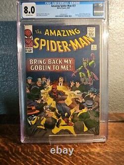 L'Incroyable Spider-Man n°27, CGC 8.0, Beauté de l'Âge d'Argent, Histoire de Stan Lee, ART de Ditko