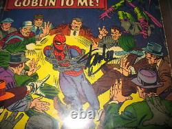 L'homme-araignée Incroyable #27 Cgc 3.5 Signé Par Stan Lee Marvel, 1965, Goblin Vert