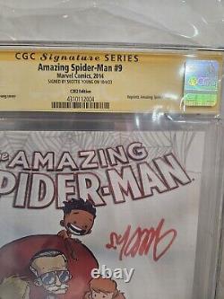 L'incroyable Spider-Man 9 CGC SS 9.6 Skottie Young C2E2 Stan Lee Variant 2014