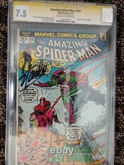 L'incroyable Spider-man #122, Cgc Ss 7.5 (vf-) Signé Par Stan Lee Cgc# 1240734005