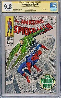 L'incroyable Spider-man #64 Cgc 9,8 Ss Stan Lee & John Romita Rare 1 D'un Genre