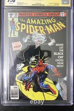 Le Spider-man incroyable n°194 CGC 9.0 1979 signé par Stan Lee, première apparition de Black Cat.