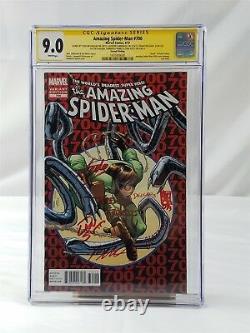 Le Spiderman Amazing #700 Hommage Cgc 9.0 Ss X7 Mcfarlane Stan Lee & More