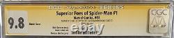 Les ennemis supérieurs de Spider-Man #1 Cgc 9.8 Nm/mt 2013 signé par Stan Lee et John Romita.