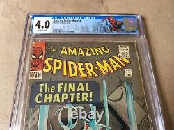 Marvel Amazing Spider-man 33 Cgc 4.0 Stan Lee Steve Ditko 1966 Label Personnalisé