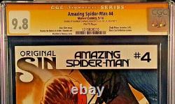 Marvel Comic Amazing Spider-man #4 Cgc Ss 9.8 X2 Stan Lee Ramos Venom 1ère Soie