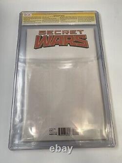 Marvel Comics Secret Wars #1 Cgc Ss 9.8 Signé Par Stan Lee Et Ed Mcguinness Rare