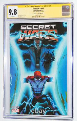 Marvel Secret Wars #1 Mcguinness Couleur Variante Cgc 9,8 Ss, Signé Par Stan Lee Wp
