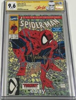 Marvel Spiderman #1 Signé Par Stan Lee - Todd Mcfarlane Cgc 9.6 Ss Red Label