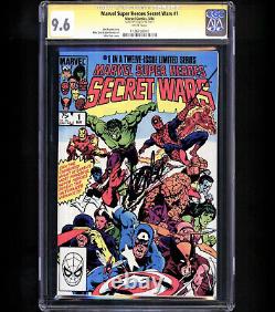 Marvel Super Heroes Secret Wars #1 Cgc 9.6 Ss Stan Lee 1er Au-delà 84 Nm Signé