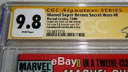 Marvel Super Heroes Secret Wars # 8 Cgc Ss 9.8 Stan Lee Double Couverture Canadienne Var