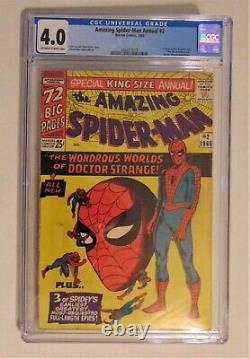 Marvels Amazing Spider-man Annual #2 Cgc 4.0 Off White To White Pages 1965 Xandu