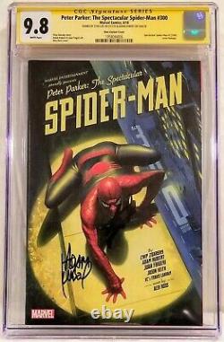 Peter Parker Spectacular Spider-man # 300 Signe Stan Lee Cgc 9.8 Ss Ross Couverture