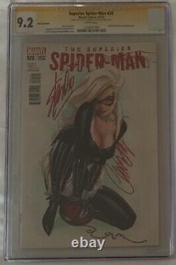 SUPERIOR SPIDER-MAN #20 150 VARIANT COVER CGC SS 9.2 Signé Campbell et Stan Lee