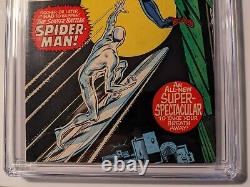 SURFEUR D'ARGENT #14 CGC 8.5 Pages OWithW Spider-Man app. Stan Lee Marvel Mars 1970