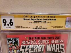 Secret Wars #8 (marvel 1984) Cgc Ss 9.6 Pages Blanches Signées Gold Beatty & Zeck
