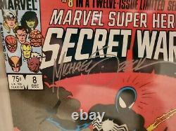 Secret Wars #8 (marvel 1984) Cgc Ss 9.6 Pages Blanches Signées Gold Beatty & Zeck