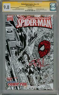 Sensational Spider-man 35 Nyc Cgc 9.8 Signature Series Signé X2 Stan Lee Sketch
